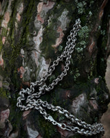 925 Sterling Silver Round Link Chain Necklace - Bold & Handcrafted