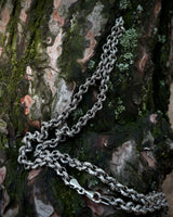 925 Sterling Silver Round Link Chain Necklace - Bold & Handcrafted