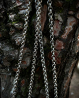 925 Sterling Silver Round Link Chain Necklace - Bold & Handcrafted