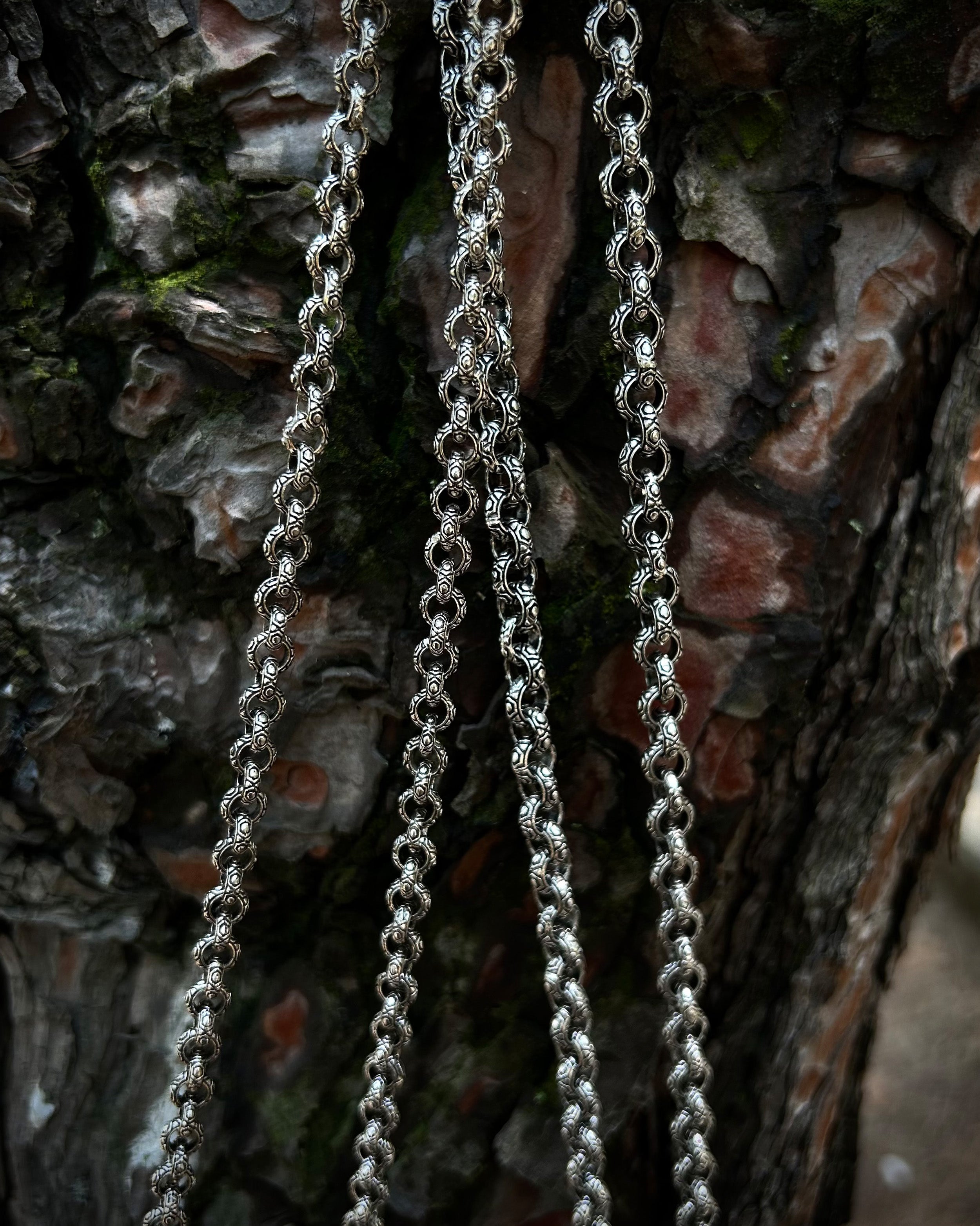 925 Sterling Silver Round Link Chain Necklace - Bold & Handcrafted