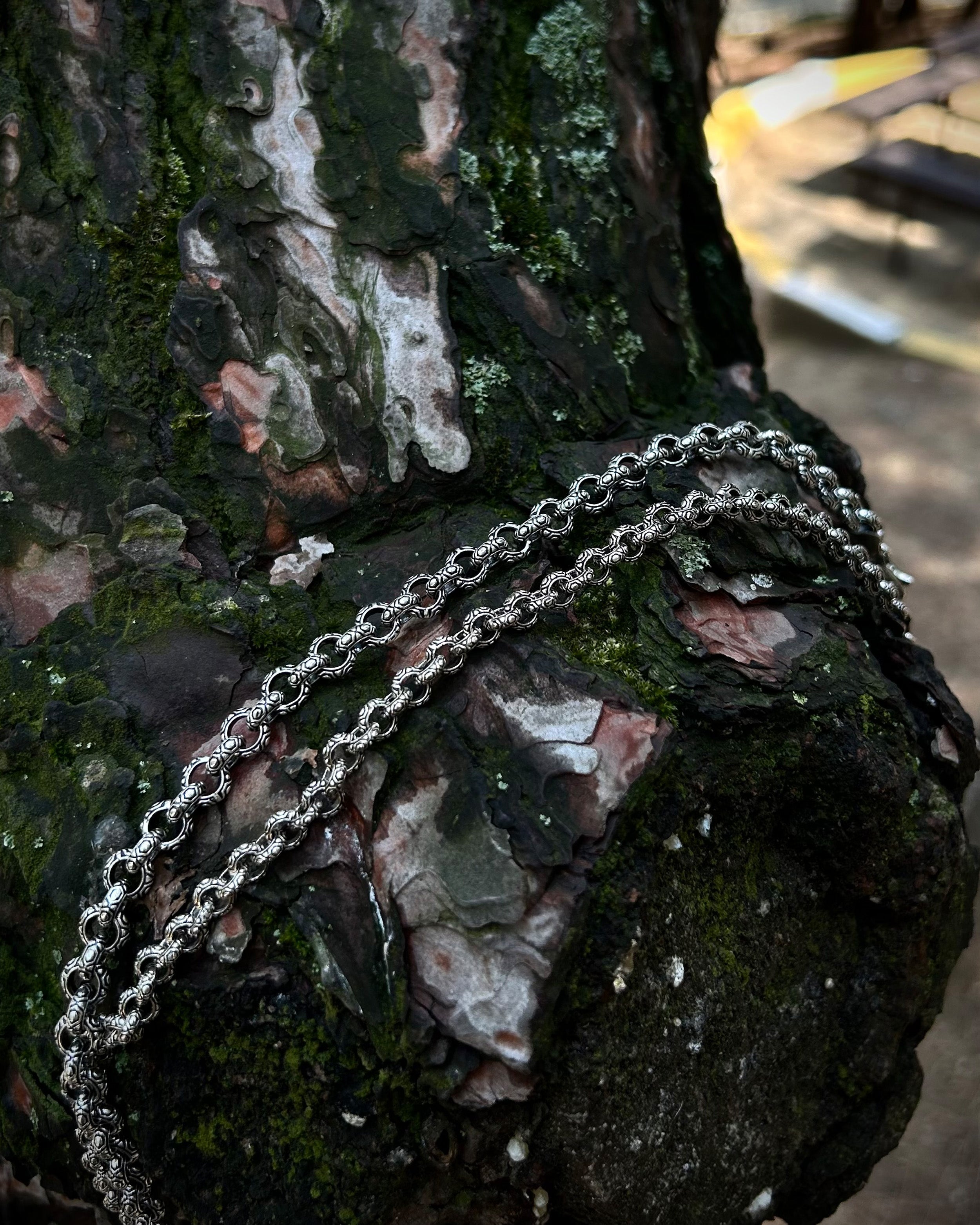 925 Sterling Silver Round Link Chain Necklace - Bold & Handcrafted