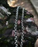 925 Sterling Silver Round Link Chain Necklace - Bold & Handcrafted