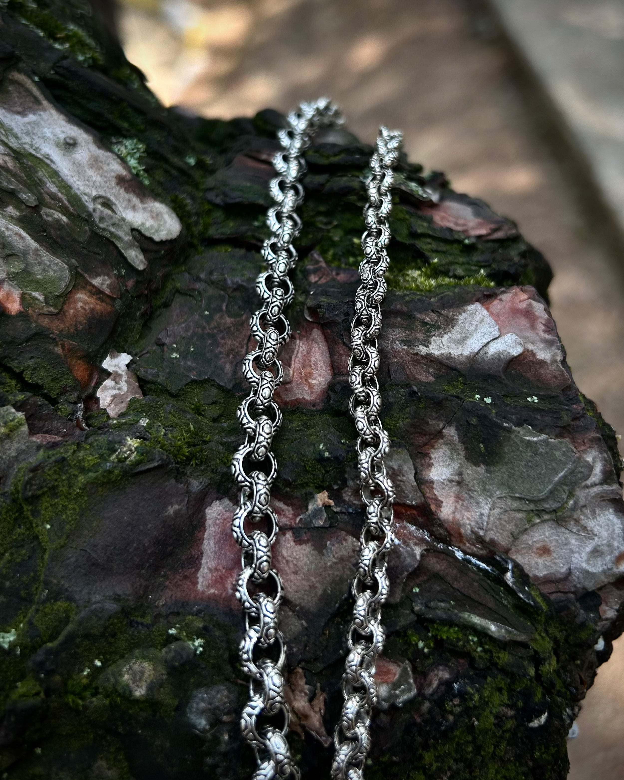 925 Sterling Silver Round Link Chain Necklace - Bold & Handcrafted