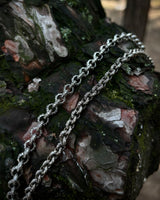 925 Sterling Silver Round Link Chain Necklace - Bold & Handcrafted