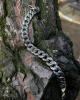 925 Sterling Silver Reversible Cuban Link Bracelet - Men's Statement