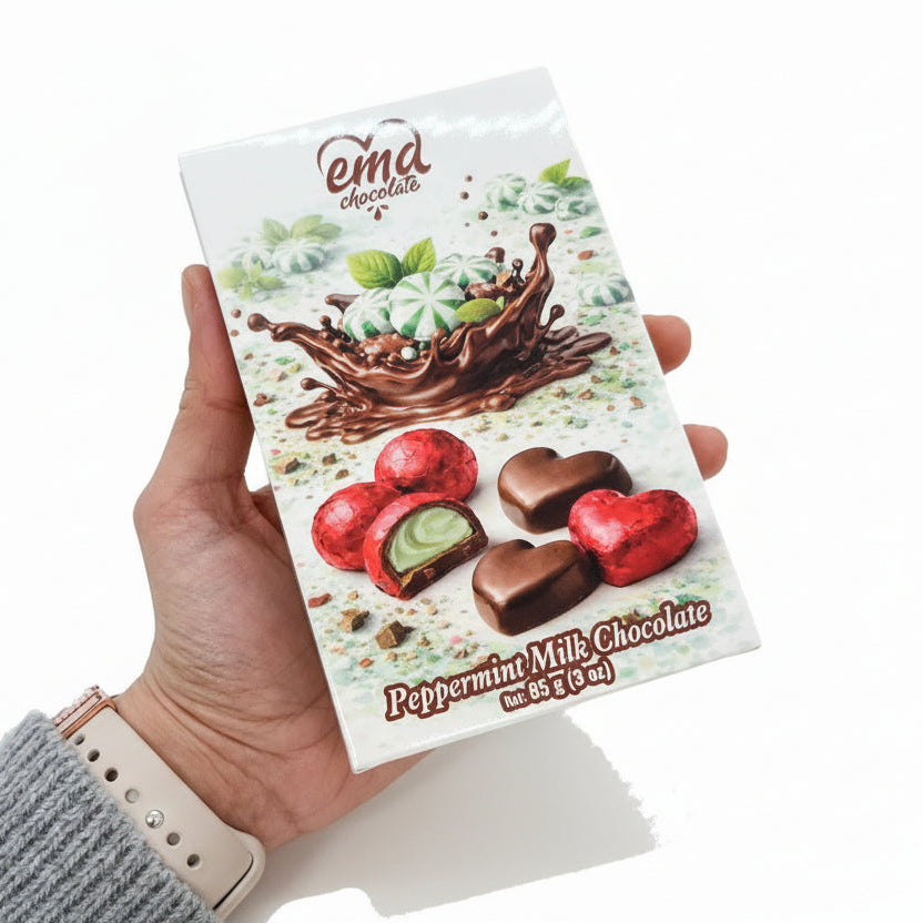 Premium Peppermint Cream-Filled Milk Chocolate Bar