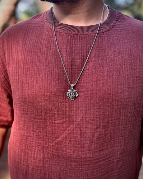 Sterling Silver Double-Headed Lion Necklace - Power & Protection