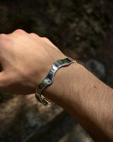 925 Sterling Silver Bracelet - Elegant Wavy Adjustable Design