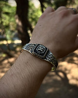 925 Sterling Silver Adjustable Bracelet - Lion & Zulfiqar