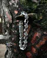 Bracelet chaîne runique pour homme en argent sterling 925 - Design complexe