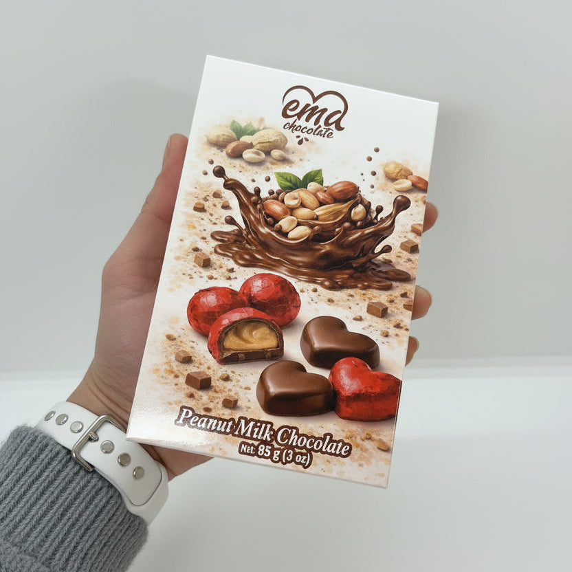 Professional Grade Peanut Cream-Filled Milk Chocolate Bar