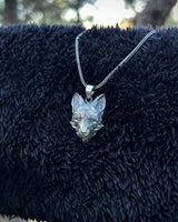 Sterling Silver Fox Pendant Necklace - Wisdom & Intuition Charm