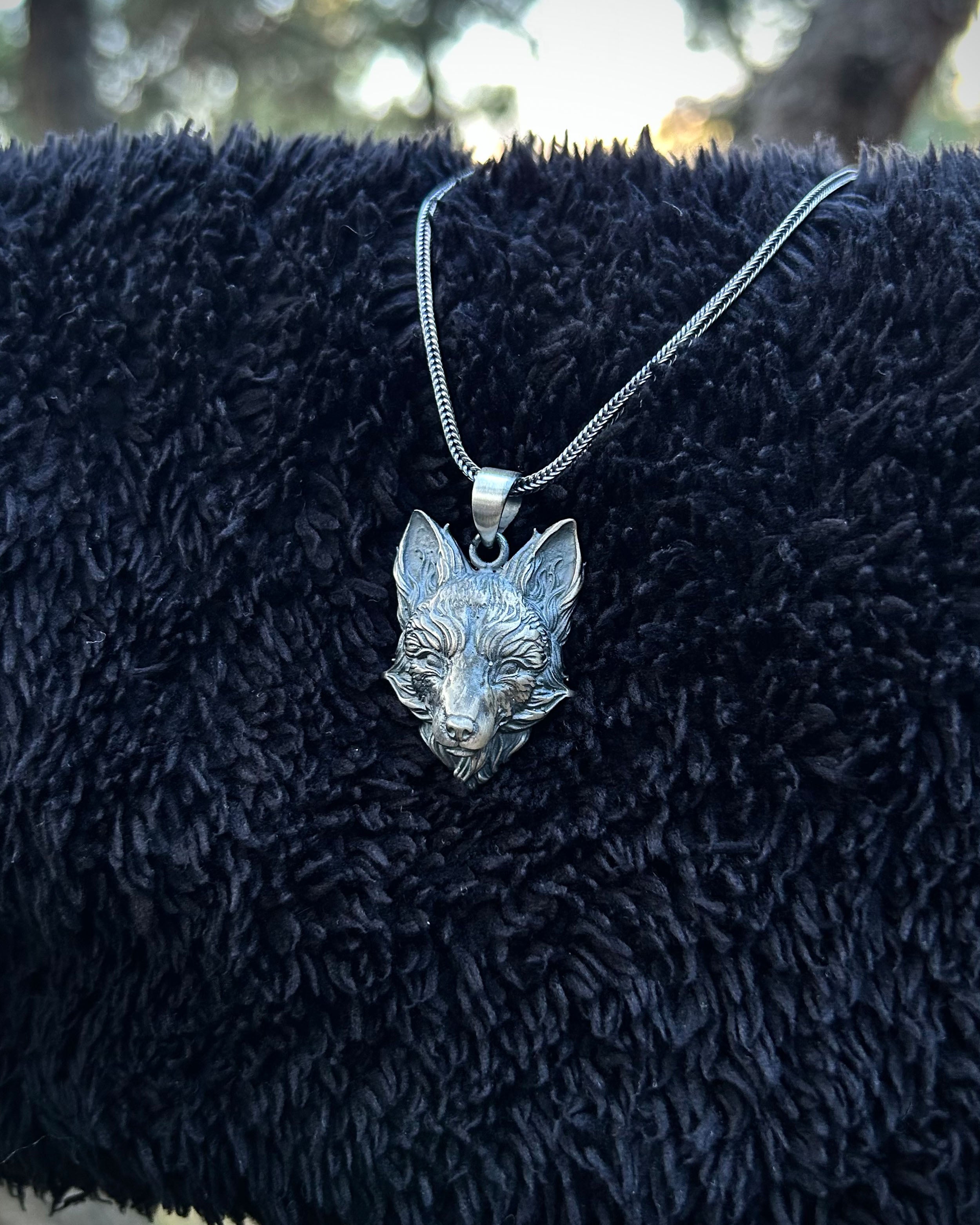 Sterling Silver Fox Pendant Necklace - Wisdom & Intuition Charm