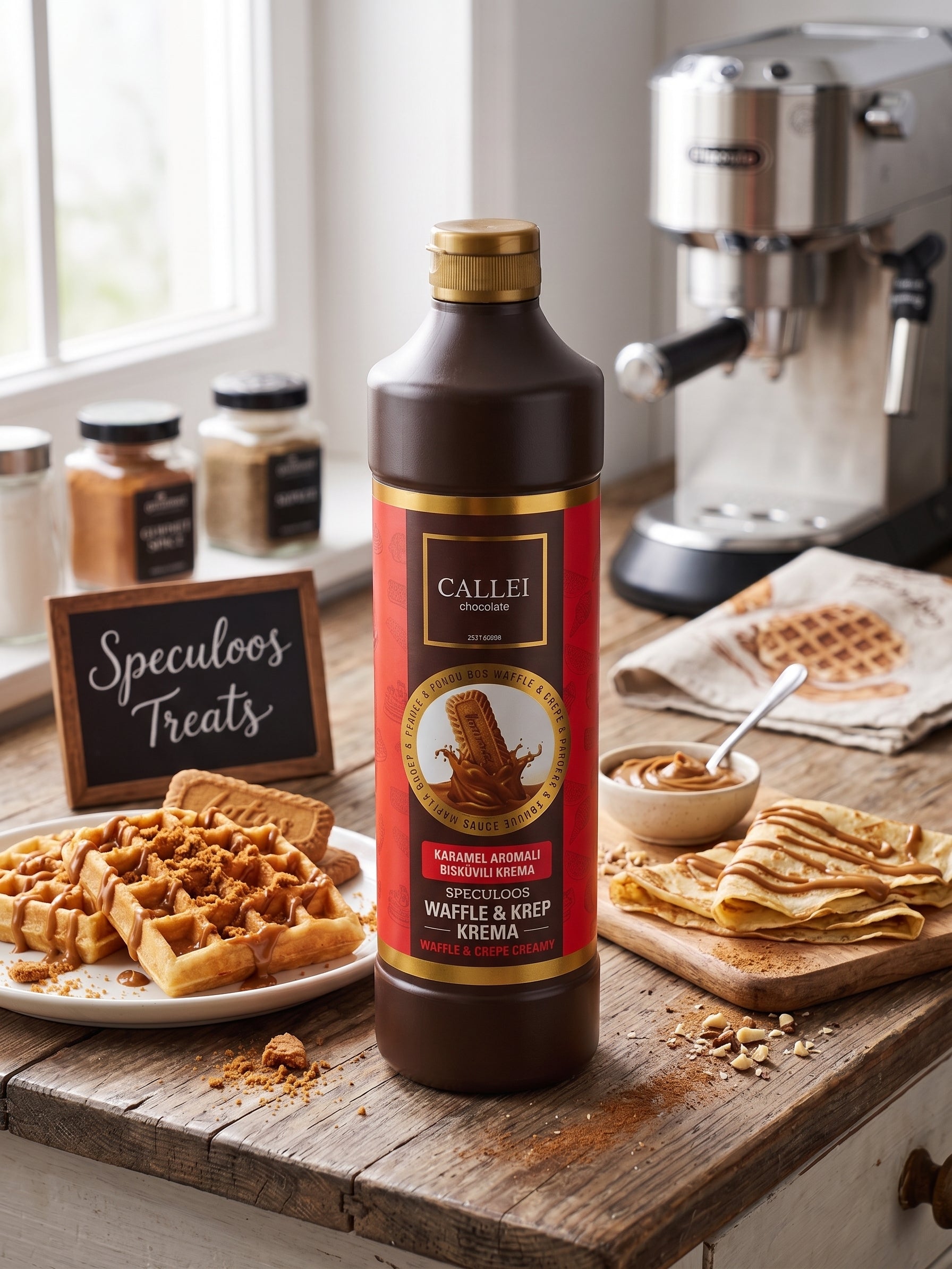 Biscuit Flavoured Biscuit Cream & Topping Sauce - 1kg - Biscoff Alternative