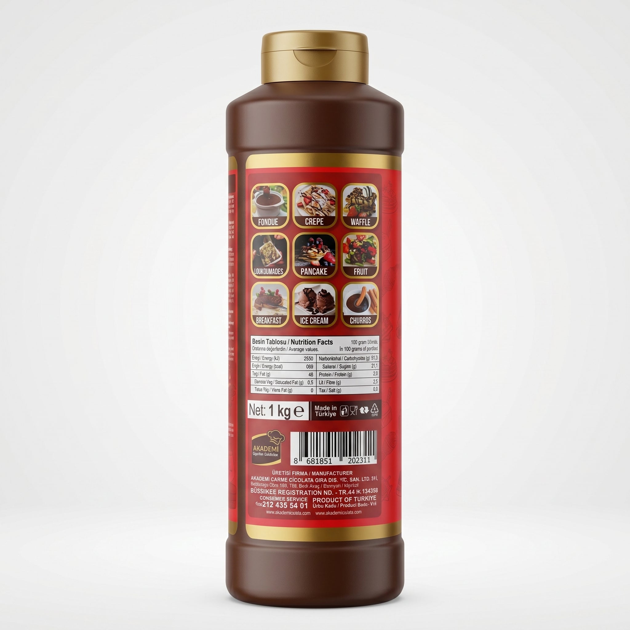 Caramel Flavoured Biscuit Cream & Topping Sauce - 1kg - Lotus Alternative