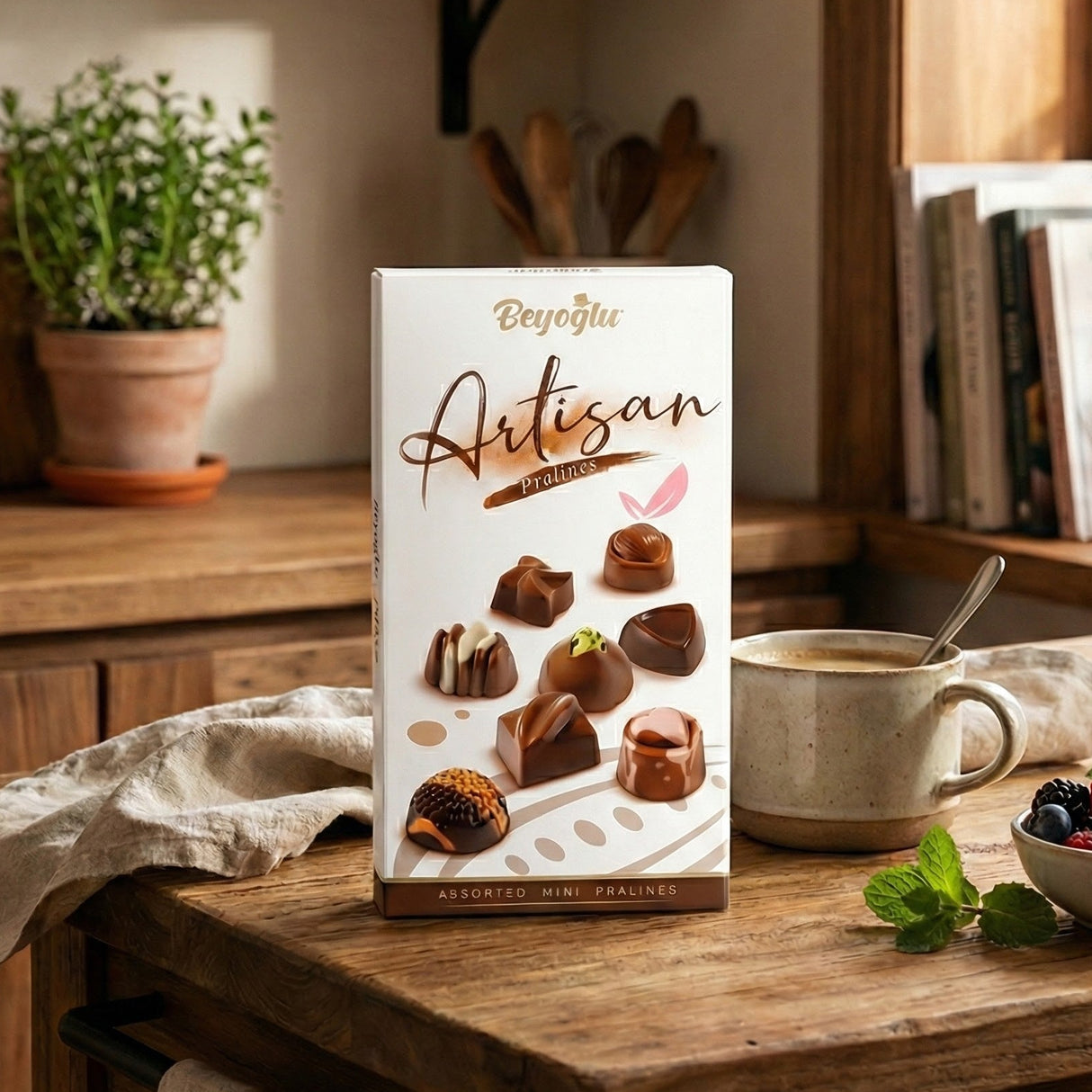 Beyoglu Artisan Premium Assorted Mini Chocolate Pralines - 2.82 oz (80g)