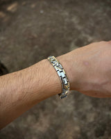 Handcrafted Sterling Silver Box Chain Bracelet - Polished Elegance