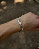 Handcrafted Sterling Silver Box Chain Bracelet - Polished Elegance