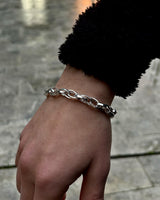 Sterling Silver Oval Link Paperclip Bracelet - Modern Statement