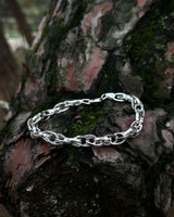 Sterling Silver Oval Link Paperclip Bracelet - Modern Statement