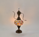 Nazli Mosaic | Handmade Glass Mosaic Desk Lamp, Mosaic Colors Teapot Design