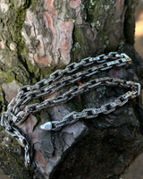925 Sterling Silver Necklace - Handcrafted Bold Link Chain