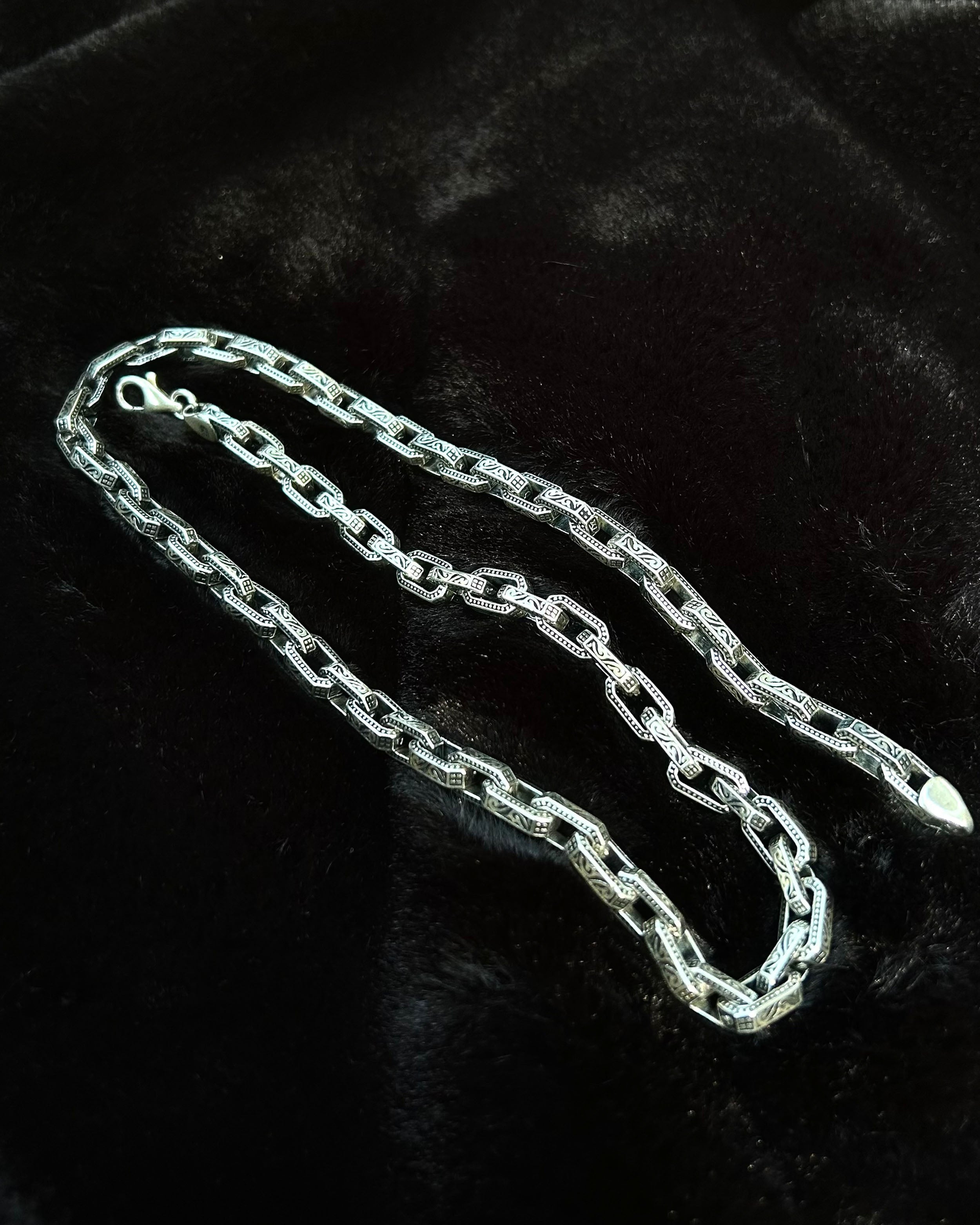 925 Sterling Silver Necklace - Handcrafted Bold Link Chain