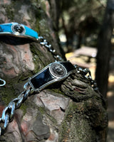 Bracelet cubain tête de lion en argent sterling 925 - Déclaration masculine