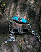 Bracelet cubain tête de lion en argent sterling 925 - Déclaration masculine