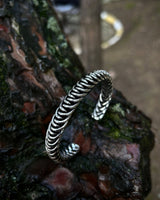 Heavy Sterling Silver Spiral Bracelet - Adjustable Twisted Design