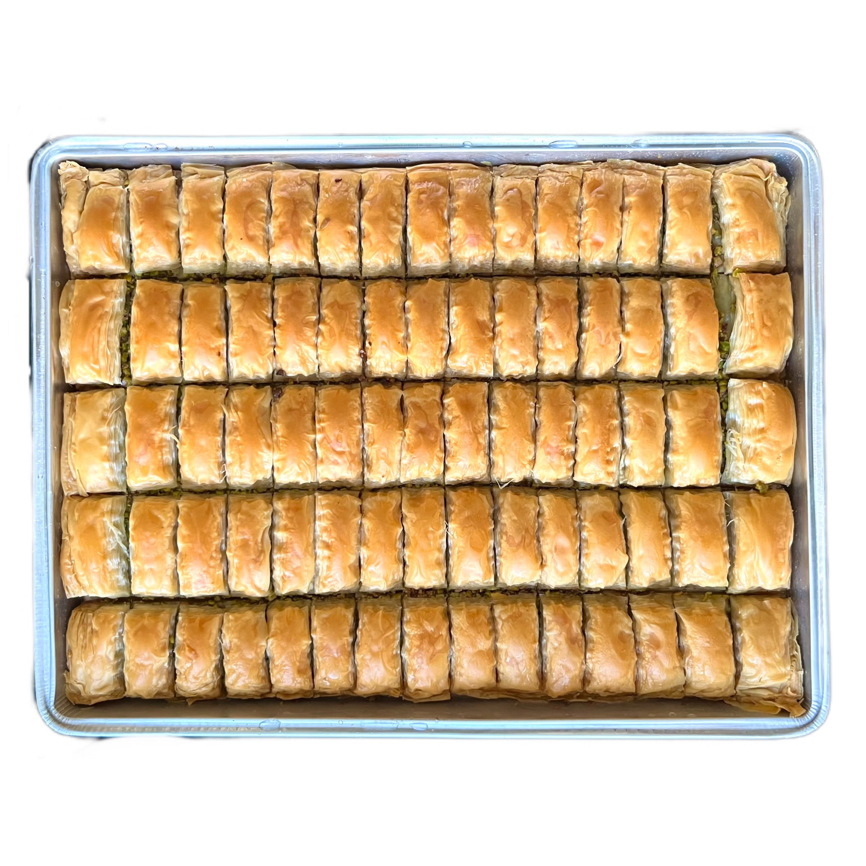 صينية بقلاوة تركية بالفستق من باينا (75 شريحة) مع عمر افتراضي 1 سنة - 2.5 كجم