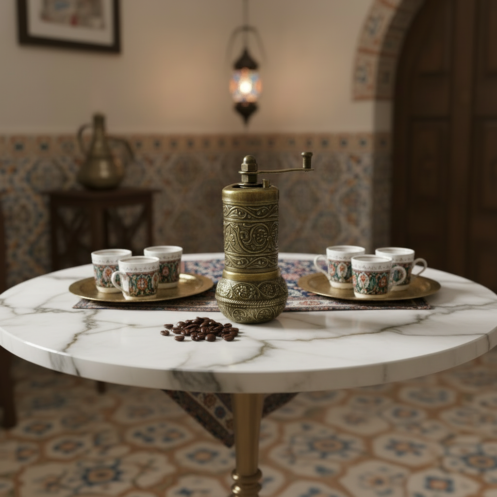 Lavina | Spice/Coffee Grinder Traditional Ottoman Style Copper Bronze Color (10 cm)