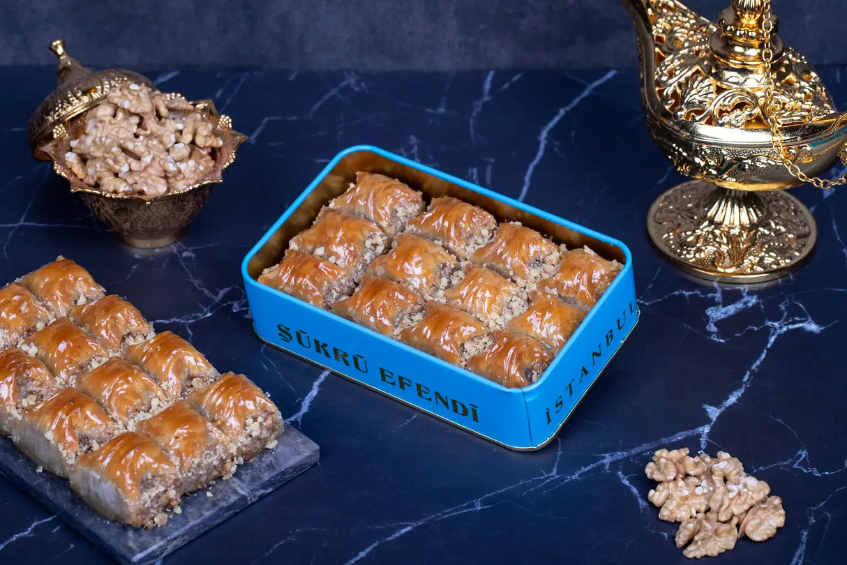 Sukru Efendi 1935 | Walnut Crunch Turkish Baklava in Gift Metal Box