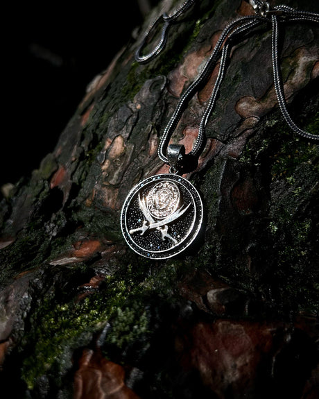 925 Sterling Silver - Lion & Zulfiqar Symbolic Pendant