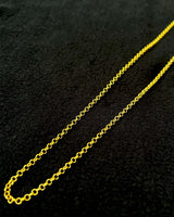 Catena a sfere in argento sterling placcato oro 22K - Stile minimalista