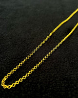 Catena a sfere in argento sterling placcato oro 22K - Stile minimalista