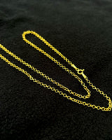 Catena a sfere in argento sterling placcato oro 22K - Stile minimalista