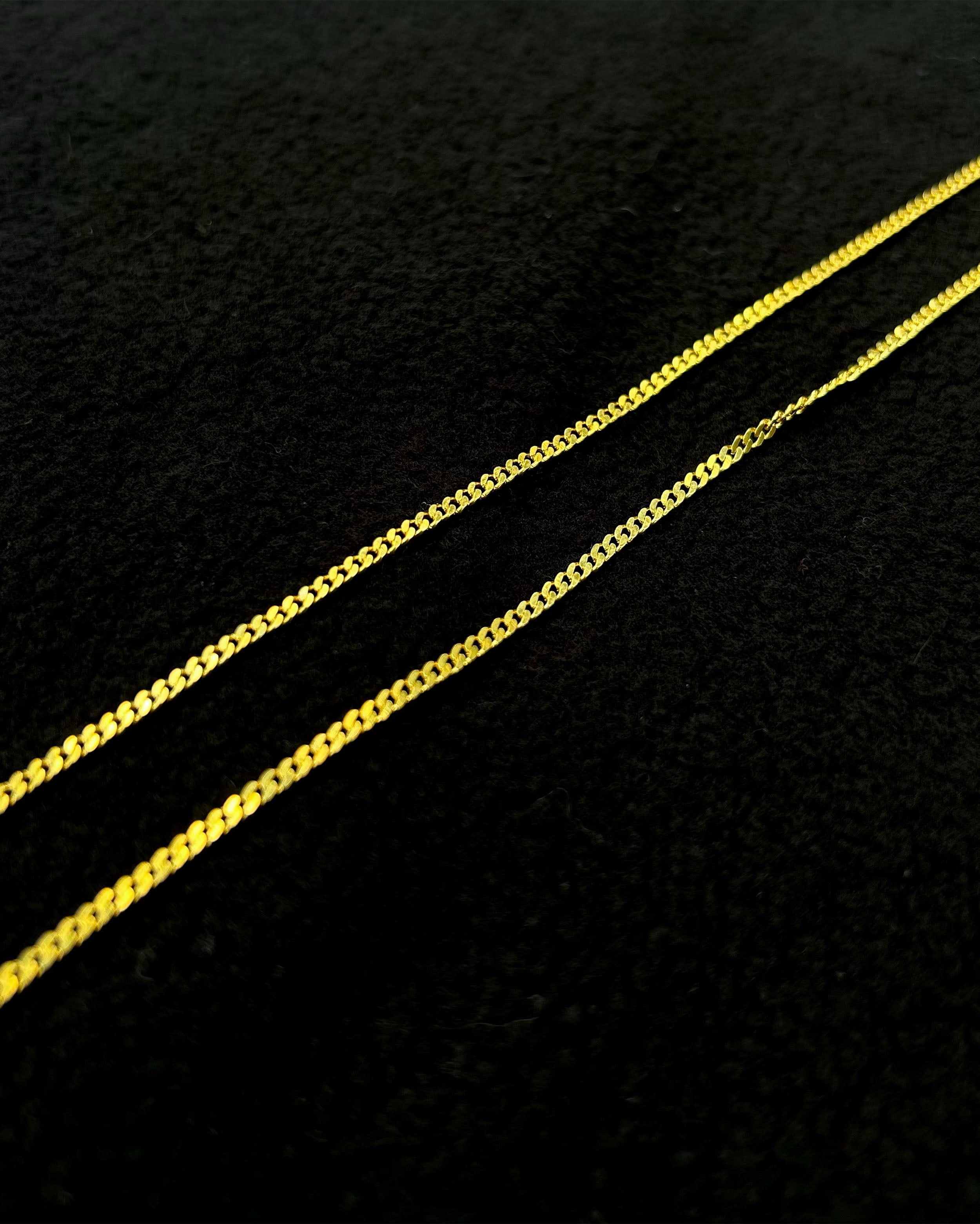 Sterling Silver Micro Cuban Link Chain - Minimalist Style