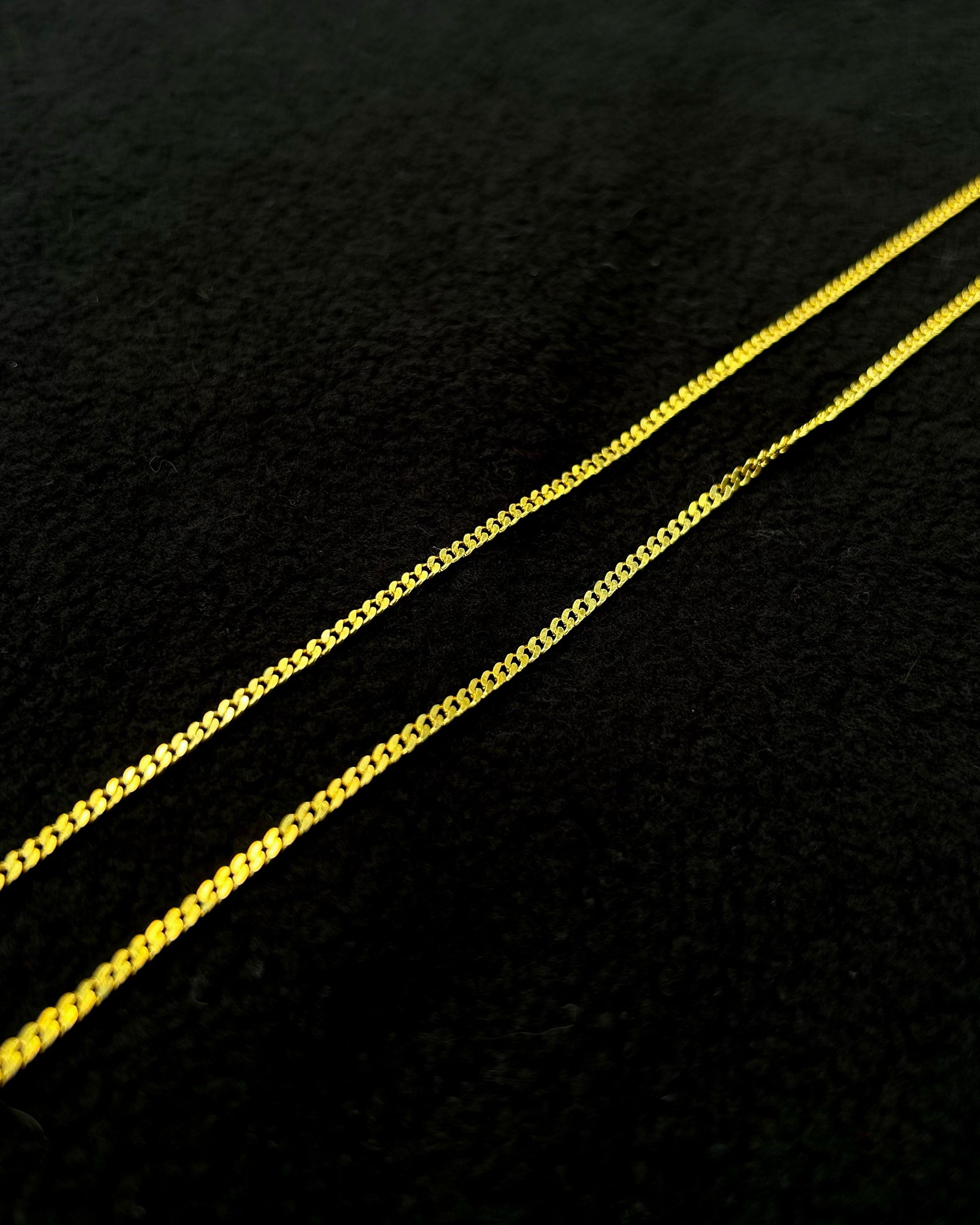 Sterling Silver Micro Cuban Link Chain - Minimalist Style