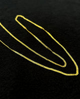 Sterling Silver Micro Cuban Link Chain - Minimalist Style