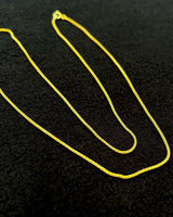 22K vergoldete Sterlingsilber-Spiga-Kette – gedreht, minimalistisch