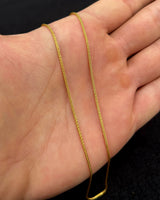 22K vergoldete Sterlingsilber-Spiga-Kette – gedreht, minimalistisch