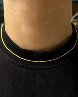 22K vergoldete Sterlingsilber-Spiga-Kette – gedreht, minimalistisch