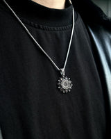 925 Sterlingsilber Anhänger Halskette mit Siegel des Salomon Stern - Mystischer Talisman