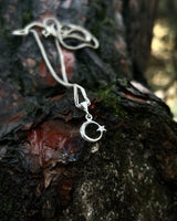 قلادة هلال ونجمة بسيطة من الفضة الإسترلينية 925