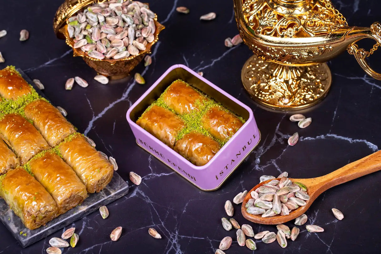 Sukru Efendi 1935 | Ankara Burma Turkish Baklava with Pistachio in Gift Metal Box