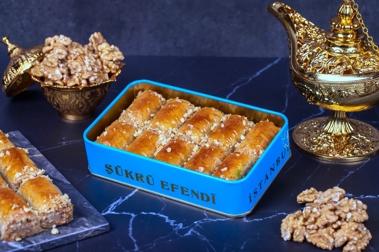 Sukru Efendi 1935 | Ankara Burma Turkish Baklava with Walnut in Gift Metal Box