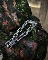 Sterling Silver Handcrafted Link Bracelet - Bold Patterned