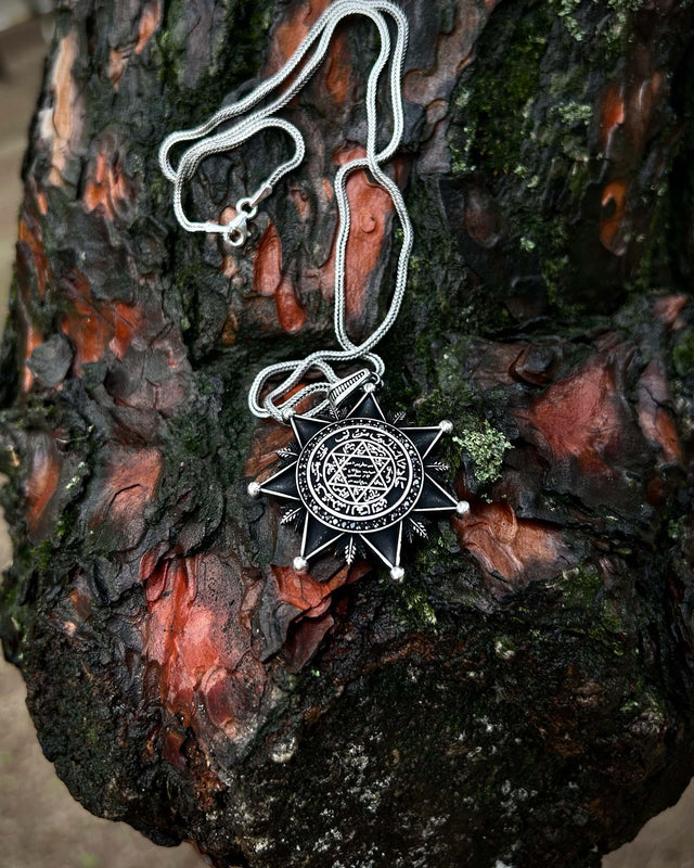 Sterling Silver Seal of Solomon Star Necklace - Mystic Talisman