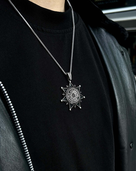 Sterling Silver Seal of Solomon Star Necklace - Mystic Talisman